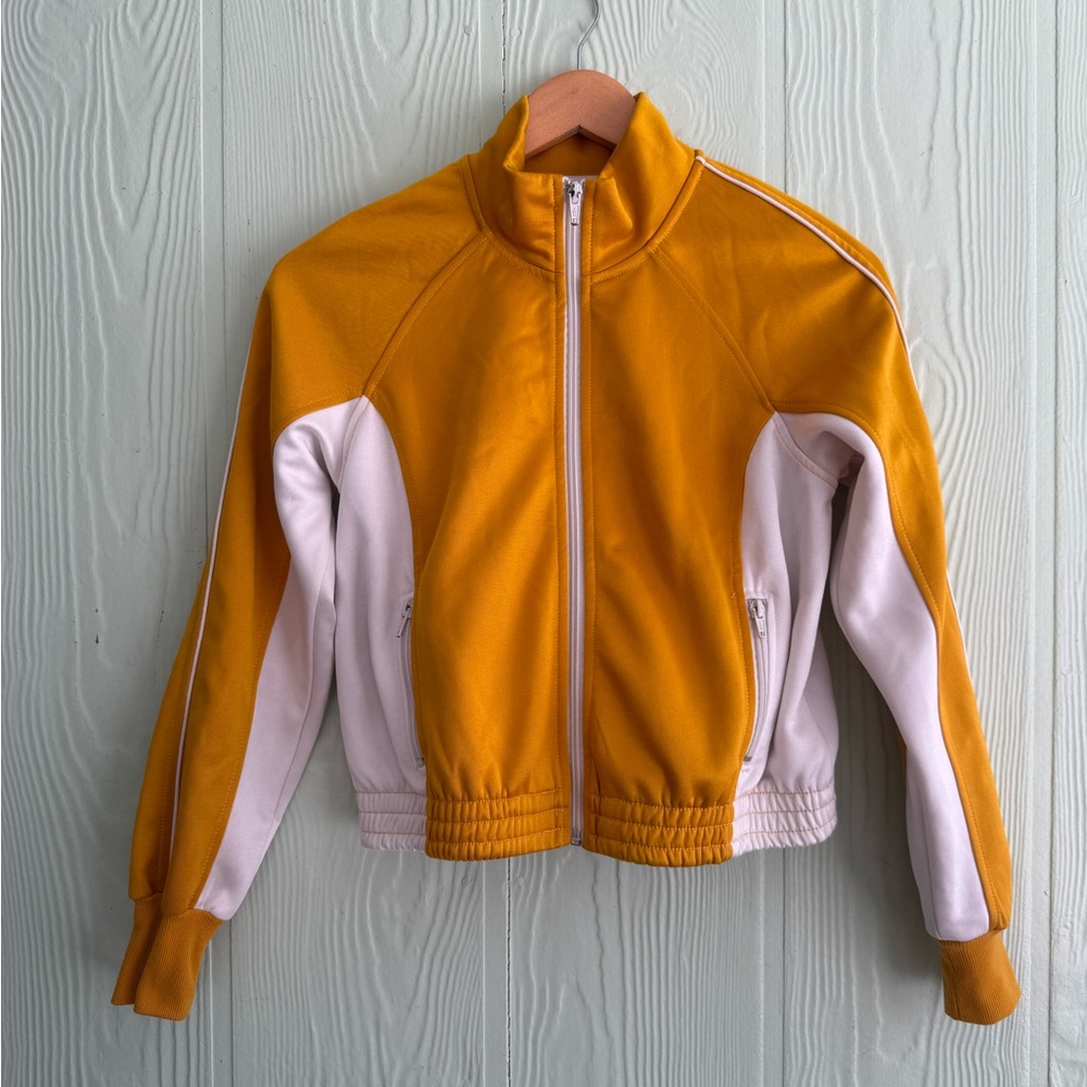 BDG Yellow and White Bomber/Varsity Jacket. NWOT, Urban Outfitters.